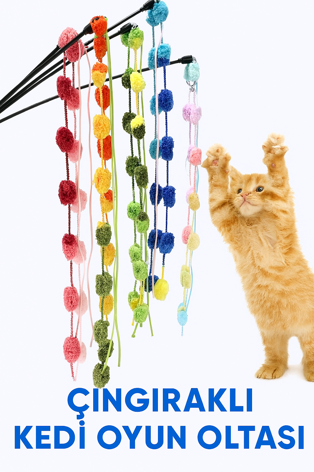 Çıngıraklı Kedi Oyun Oltası