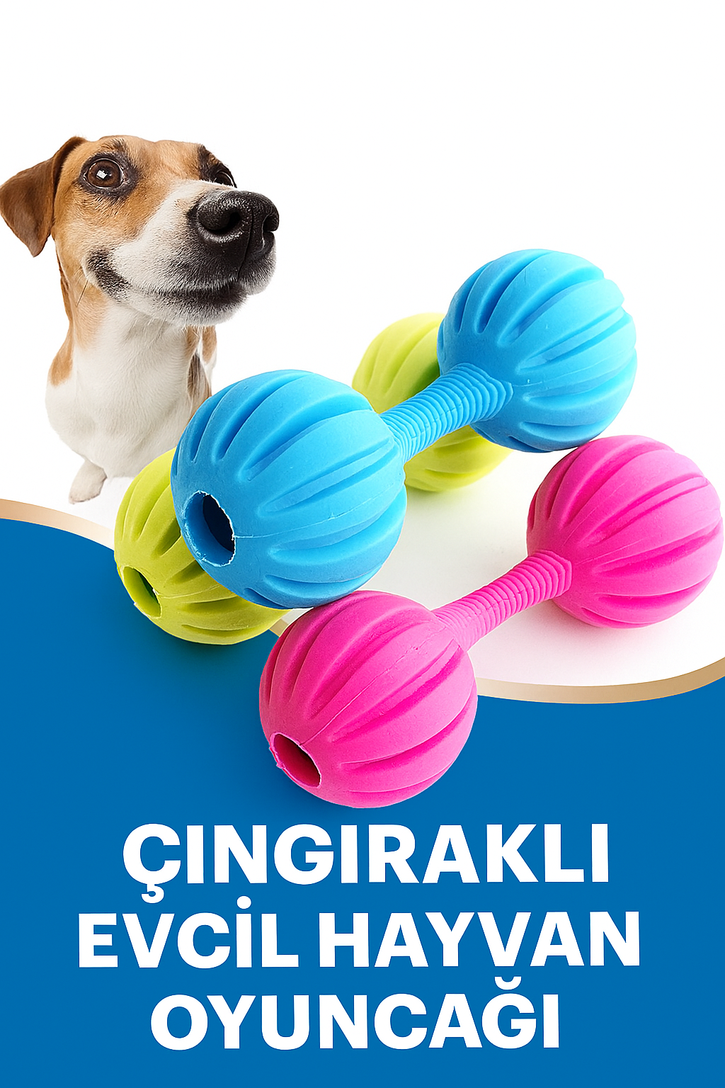 Çıngıraklı Evcil Hayvan Oyuncağı – Renkli ve Dayanıklı