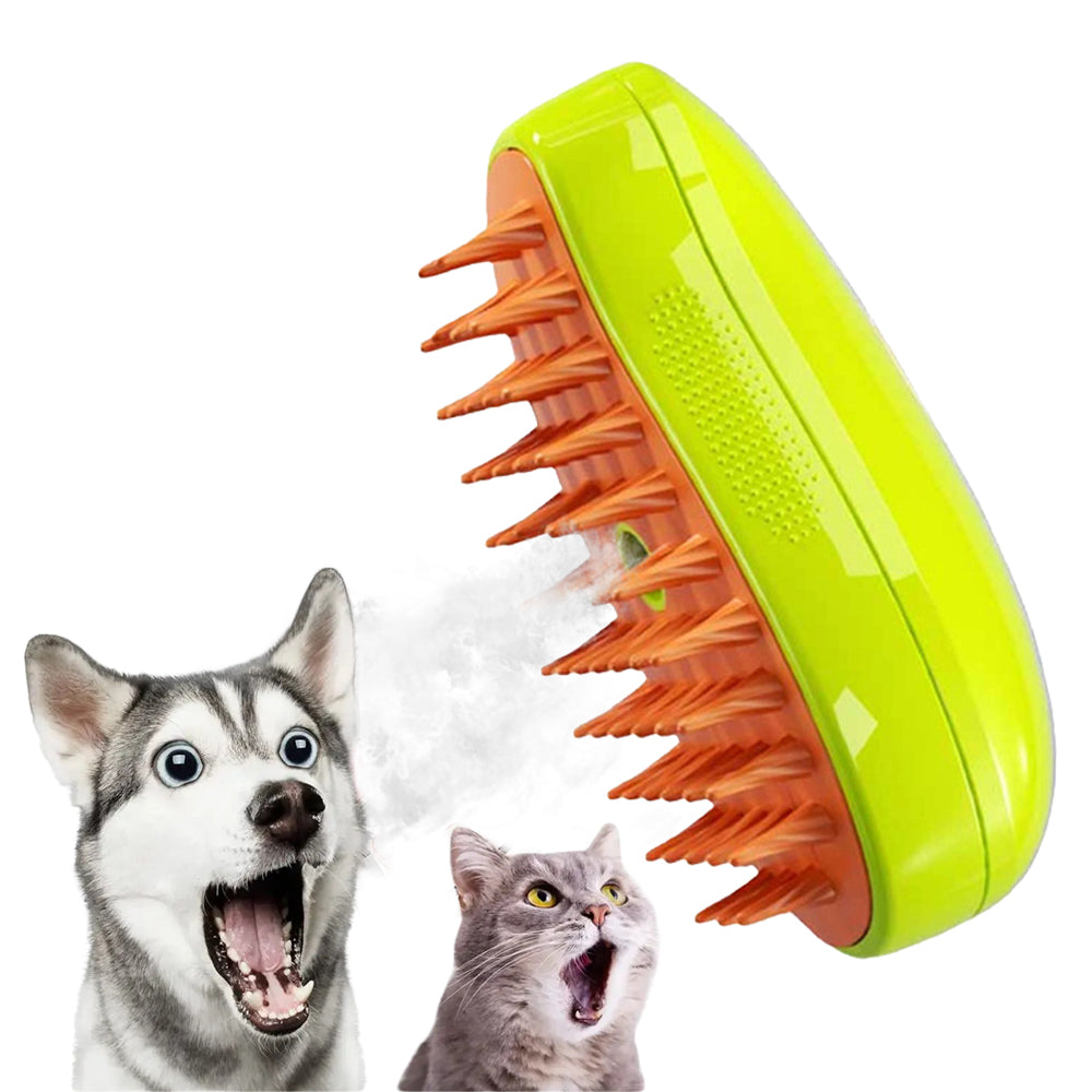 Buharlı Evcil Hayvan Tarağı – Kedi & Köpek İçin Tüy Toplayıcı Masaj Tarak