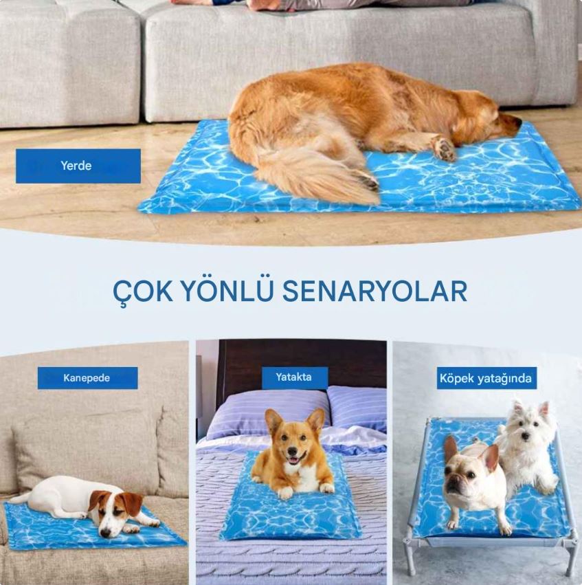 Evcil Hayvan Soğutucu Mat – Sıcak Yaz Günlerinde Serin ve Konforlu!