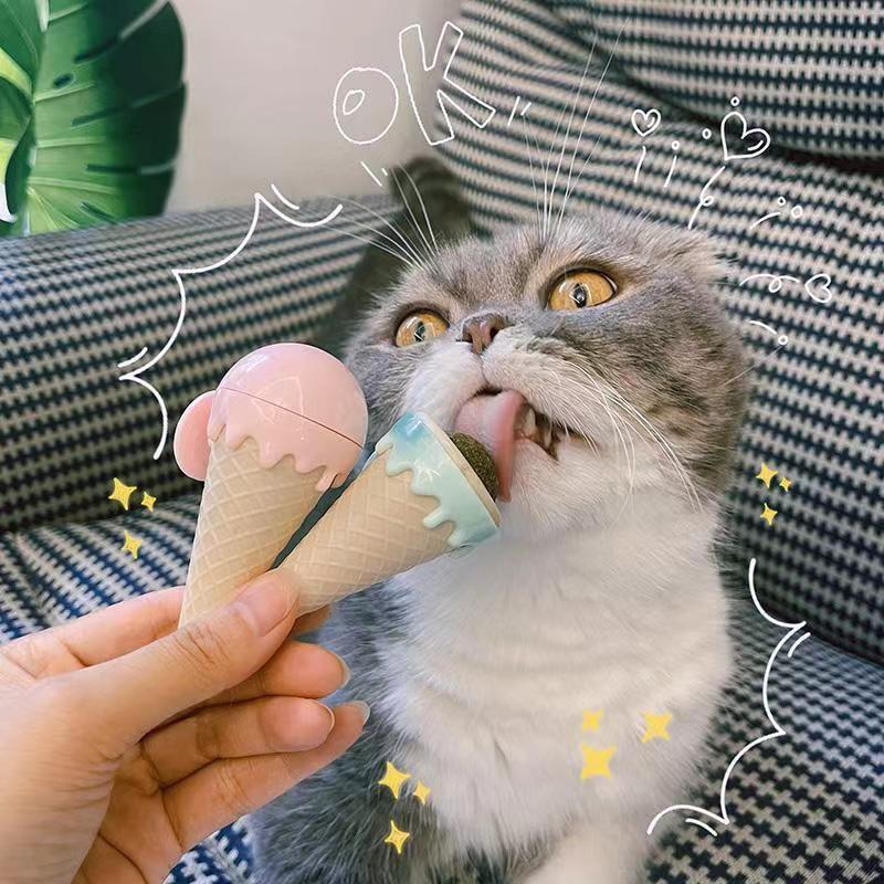 Dondurma Şeklinde Kedi Nanesi Kedi Otu Oyuncağı