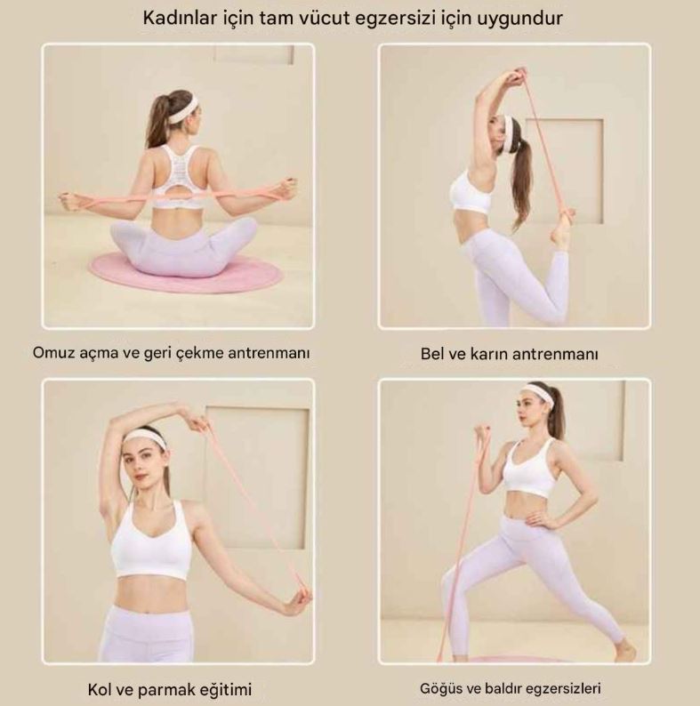 Dirençli Egzersiz Lastiği – Çok Amaçlı Vücut Geliştirme Bandı