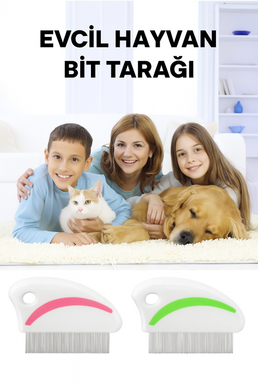 Evcil Hayvan Bit Tarağı – Etkili Tüy ve Parazit Temizliği