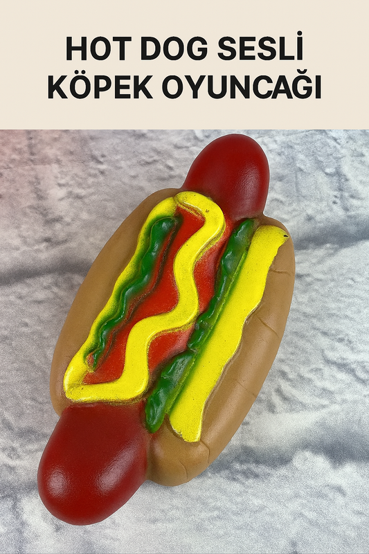 Hot Dog Sesli Köpek Oyuncağı