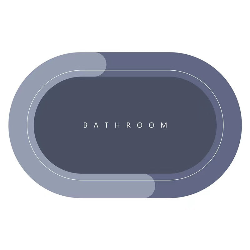 Kaymaz Tabanlı Su Emici Deri Banyo Paspası – 38x58 cm