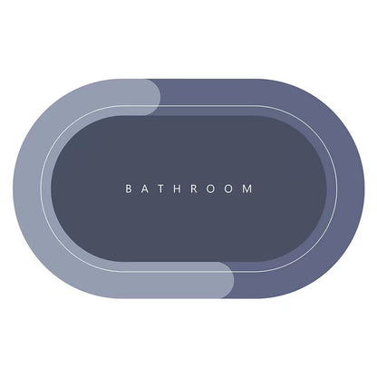 Kaymaz Tabanlı Su Emici Deri Banyo Paspası – 38x58 cm