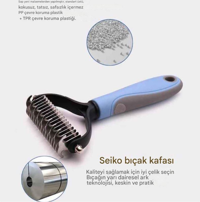 Evcil Hayvan Kıtık Açıcı Tarak – Tüy Topaklarına Son!